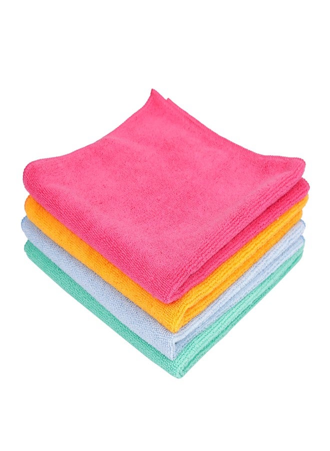 Cutting EDGE Soft Microfiber Cleaning Cloth Thick Lint & Scratch Free Multipurpose Perfect for Home Appliances & Kitchen Cleaning Both Interior and Exterior -Pack of 4 (Multicolor, 40 X 30 Cm) - Image 1